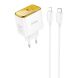 Сетевое зарядное устройство Hoco CS41A 35W + кабель Type-C to Lightning - White (346160W). Фото 1 из 11