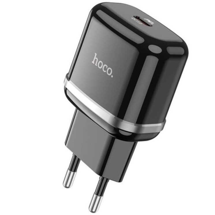 Сетевое зарядное устройство Hoco N24 Victorius PD20W - Black: фото 1 из 6