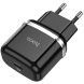 Сетевое зарядное устройство Hoco N24 Victorius PD20W - Black (960138B). Фото 3 из 6