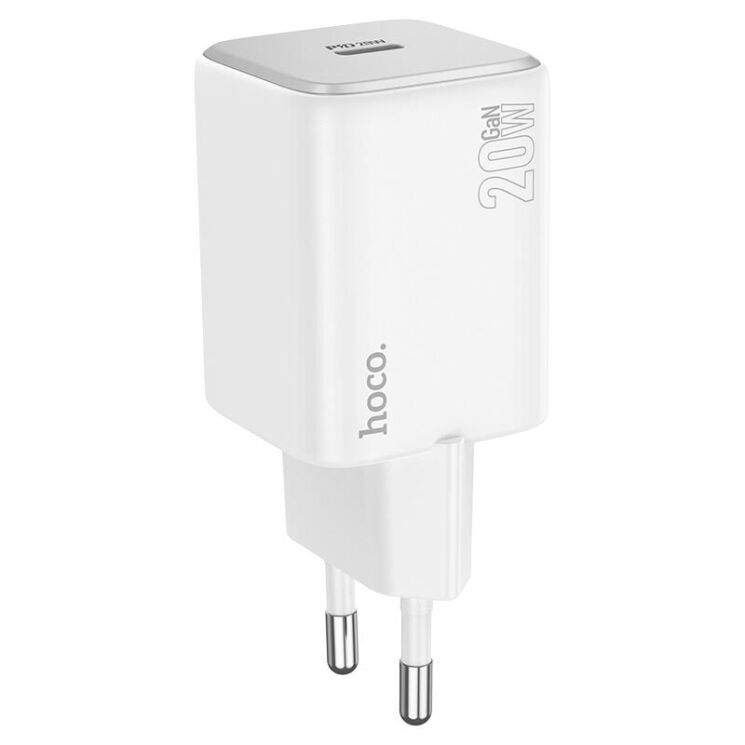 Сетевое зарядное устройство Hoco N40 Mighty 1C PD20W - White: фото 3 из 6