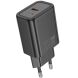 Мережевий зарядний пристрій Hoco N60 PD20W (Type-C) - Black (960198B). Фото 2 з 6