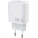Сетевое зарядное устройство WIWU G008 Essen PD30W GaN (Type-C) - White (995671W). Фото 1 из 12