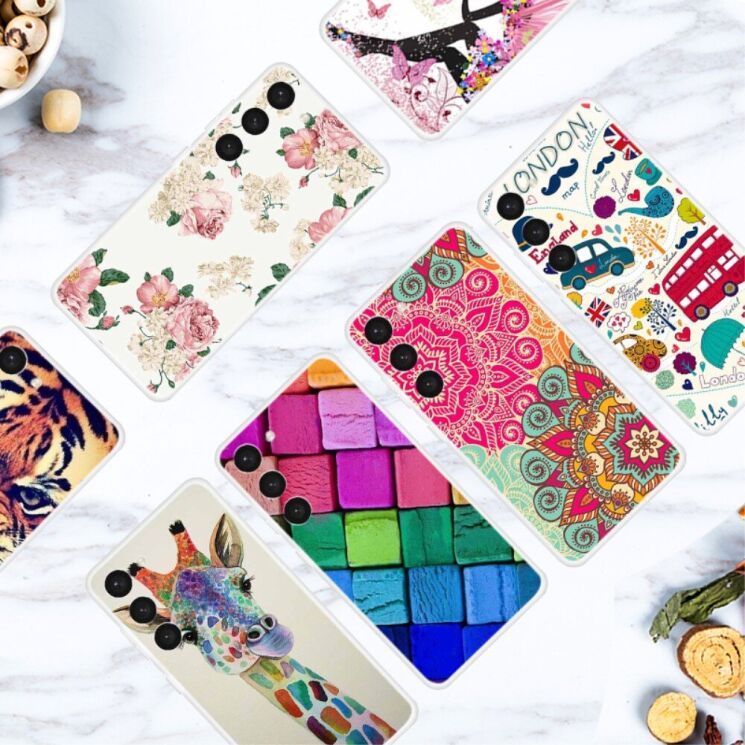 Силіконовий (TPU) чохол Deexe Life Style для Samsung Galaxy S23 (S911) - Colorful Block: фото 2 з 2