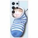 Силиконовый (TPU) чехол Deexe Life Style для Samsung Galaxy S24 Ultra (S928) - Socks and Cat (346945J). Фото 1 из 3