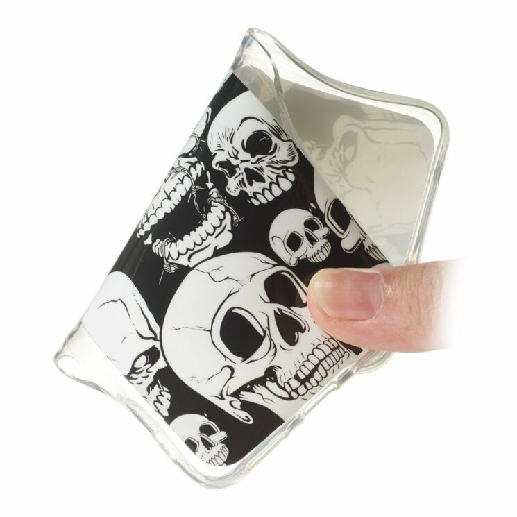 Силиконовый (TPU) чехол Deexe LumiCase для Samsung Galaxy S20 Plus (G985) - Cool Skulls: фото 5 из 7