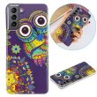 Силиконовый (TPU) чехол Deexe LumiCase для Samsung Galaxy S21 FE (G990) - Owl (230642B)