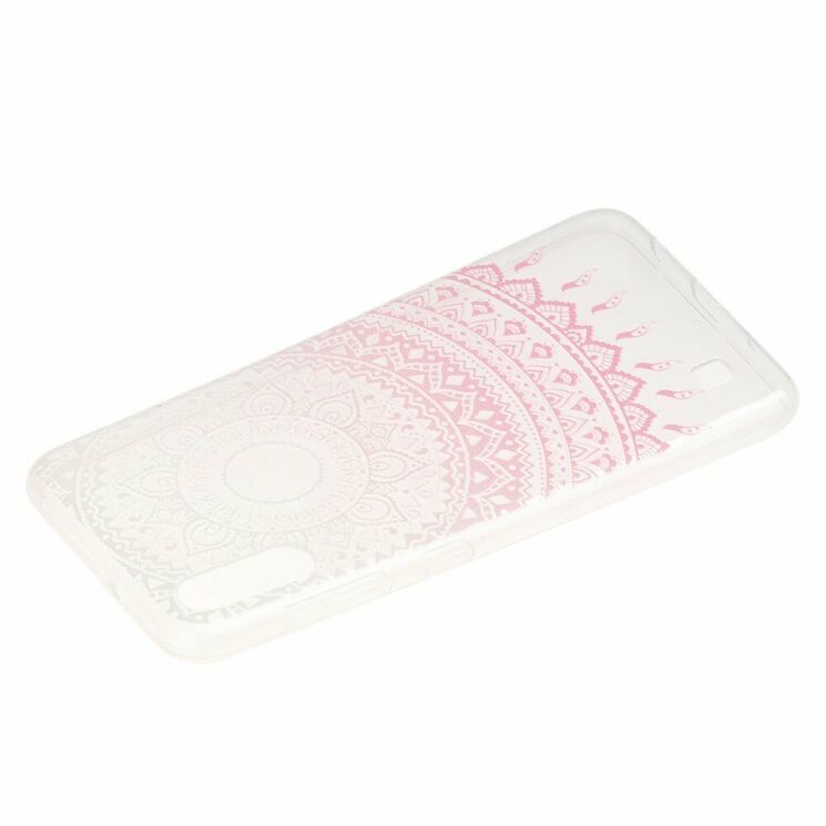 Силиконовый (TPU) чехол Deexe Pretty Glossy для Samsung Galaxy M10 (M105) - Pink Flower: фото 2 из 4