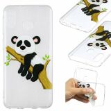 Силіконовий (TPU) чохол Deexe Pretty Glossy для Samsung Galaxy M20 - Panda Climbing Tree (245203I)