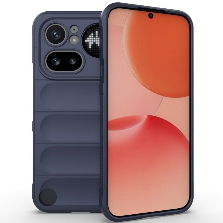 Силиконовый (TPU) чехол Deexe Terra Case для Nothing Phone (4a) Pro - Dark Blue: фото 1 из 5