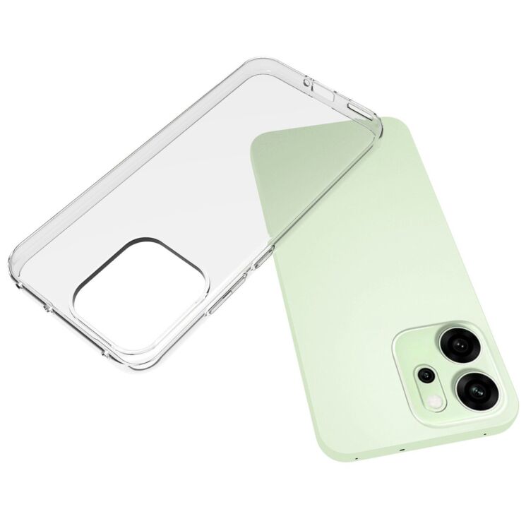 Силіконовий (TPU) чохол Deexe UltraThin для OPPO Reno 14 5G - Transparent: фото 4 з 5