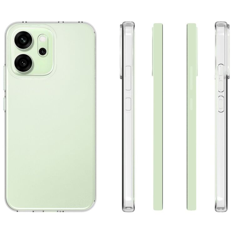 Силіконовий (TPU) чохол Deexe UltraThin для OPPO Reno 14 5G - Transparent: фото 5 з 5