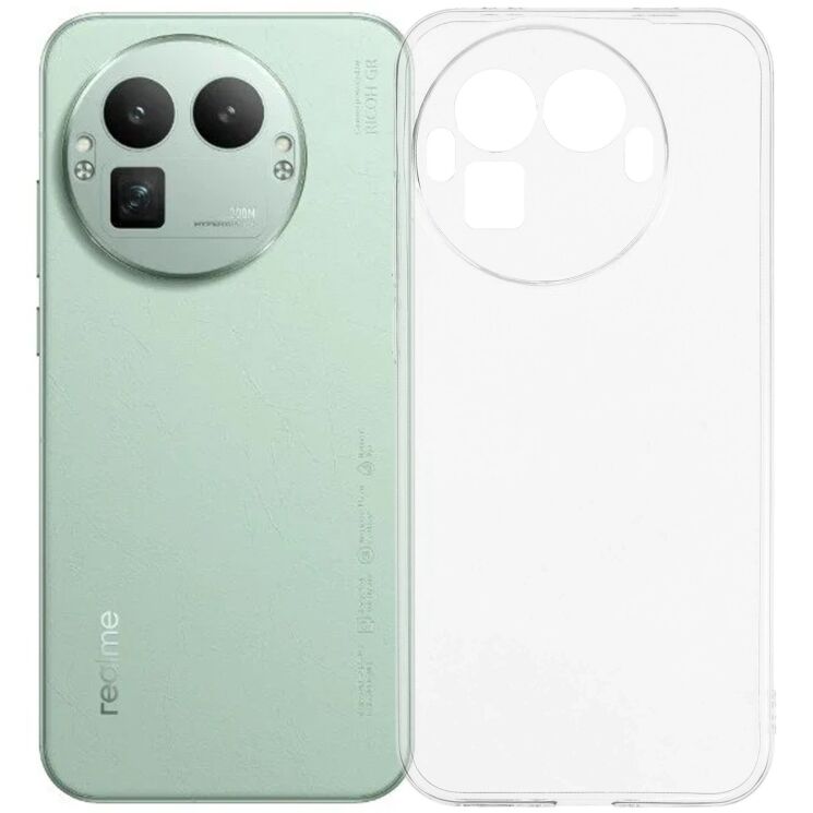 Силиконовый (TPU) чехол Deexe UltraThin для Realme GT 8 Pro - Transparent: фото 1 из 4