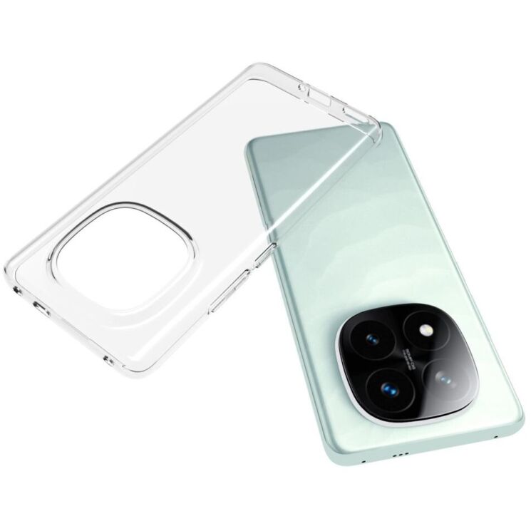 Силиконовый (TPU) чехол Deexe UltraThin для Xiaomi Redmi Note 14 Pro Plus - Transparent: фото 2 из 5