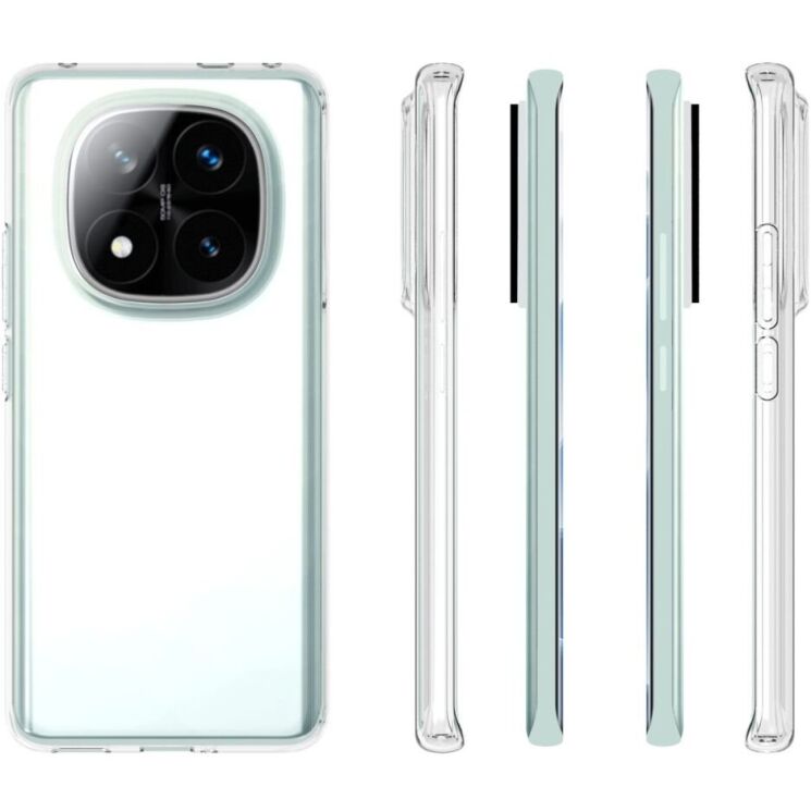 Силиконовый (TPU) чехол Deexe UltraThin для Xiaomi Redmi Note 14 Pro Plus - Transparent: фото 5 из 5