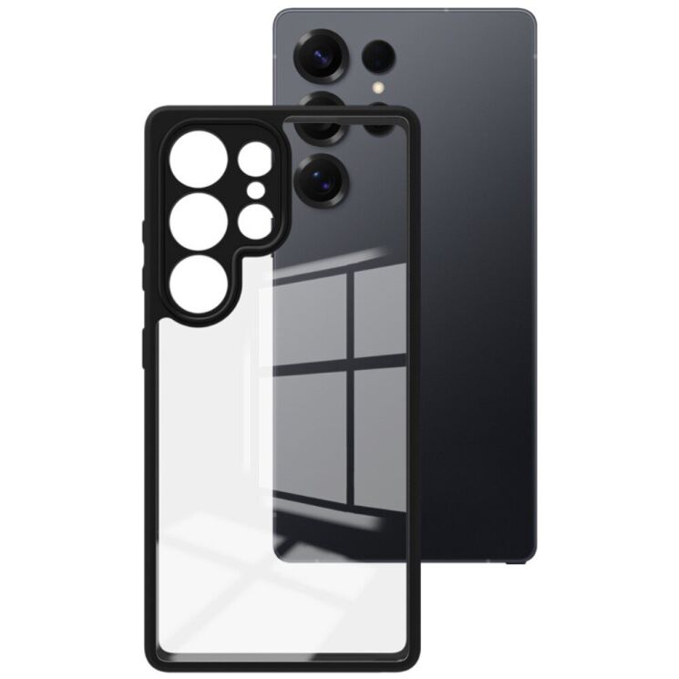 Силиконовый (TPU) чехол IMAK UX-9A Series для Samsung Galaxy S25 Ultra (S938) - Black: фото 1 из 9