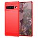 Силиконовый (TPU) чехол MOFI Carbon Fiber для Google Pixel 7 Pro - Red (308266R). Фото 1 из 8