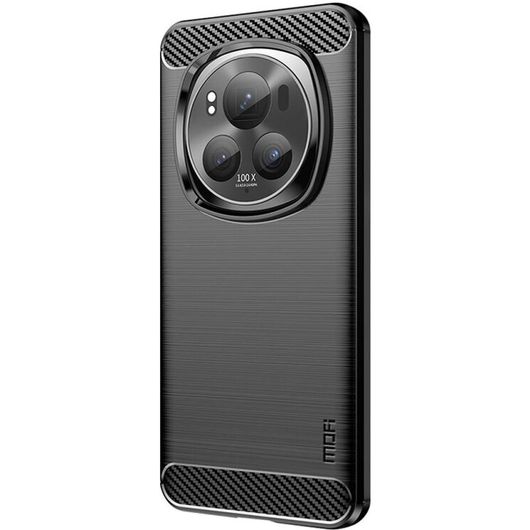 Силиконовый (TPU) чехол MOFI Carbon Fiber для Honor Magic 6 Pro - Black: фото 2 из 9