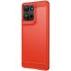 Силиконовый (TPU) чехол MOFI Carbon Fiber для Motorola Moto G75 - Red (367838R). Фото 2 из 11