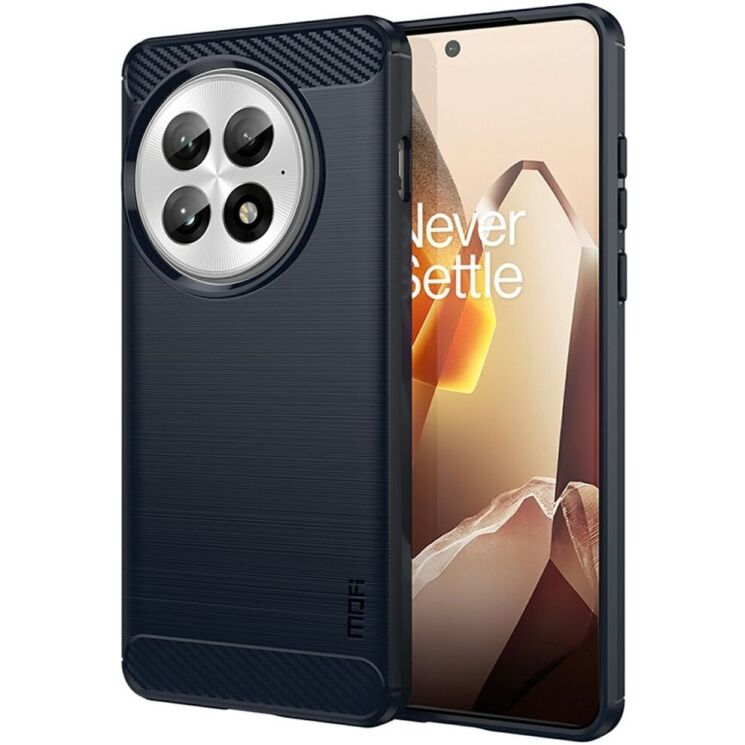 Силиконовый (TPU) чехол MOFI Carbon Fiber для OnePlus 13 - Blue: фото 1 из 9