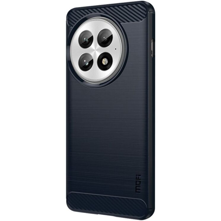 Силиконовый (TPU) чехол MOFI Carbon Fiber для OnePlus 13 - Blue: фото 2 из 9