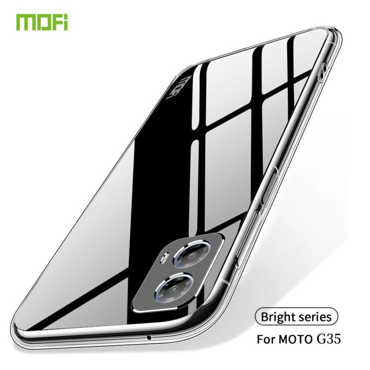 Силиконовый (TPU) чехол MOFI Thin Guard для Motorola Moto G35 - Transparent: фото 3 из 9