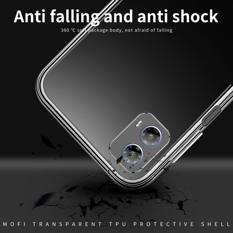 Силиконовый (TPU) чехол MOFI Thin Guard для Motorola Moto G35 - Transparent: фото 8 из 9