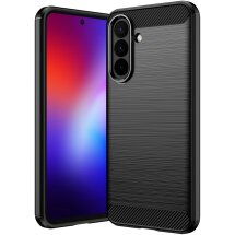 Силиконовый (TPU) чехол UniCase Carbon для Samsung Galaxy A27 (A276) - Black: фото 1 из 9