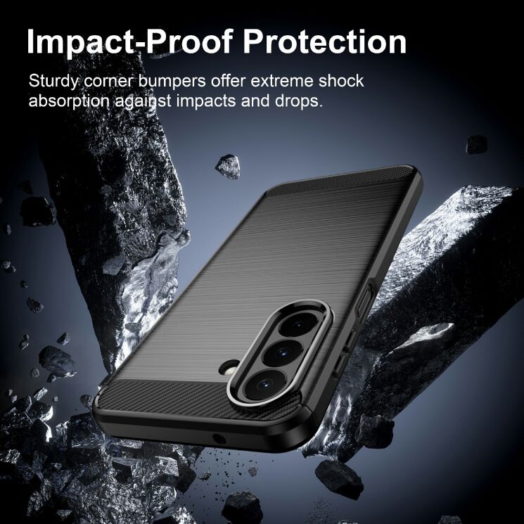Силіконовий (TPU) чохол UniCase Carbon для Samsung Galaxy A27 (A276) - Blue: фото 4 з 9