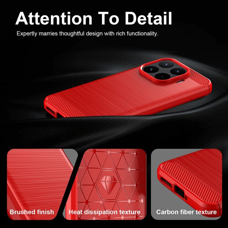 Силіконовий (TPU) чохол UniCase Carbon для Xiaomi 17T Pro - Black (422326B) Силіконовий (TPU) чохол UniCase Carbon для Xiaomi 17T Pro - Black: фото 6 з 9