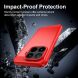 Силіконовий (TPU) чохол UniCase Carbon для Xiaomi 17T Pro - Red (422326R). Фото 4 з 9