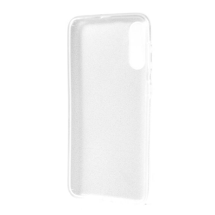 Силиконовый (TPU) чехол UniCase Glitter Cover для Samsung Galaxy A70 (A705) - Silver: фото 4 из 4