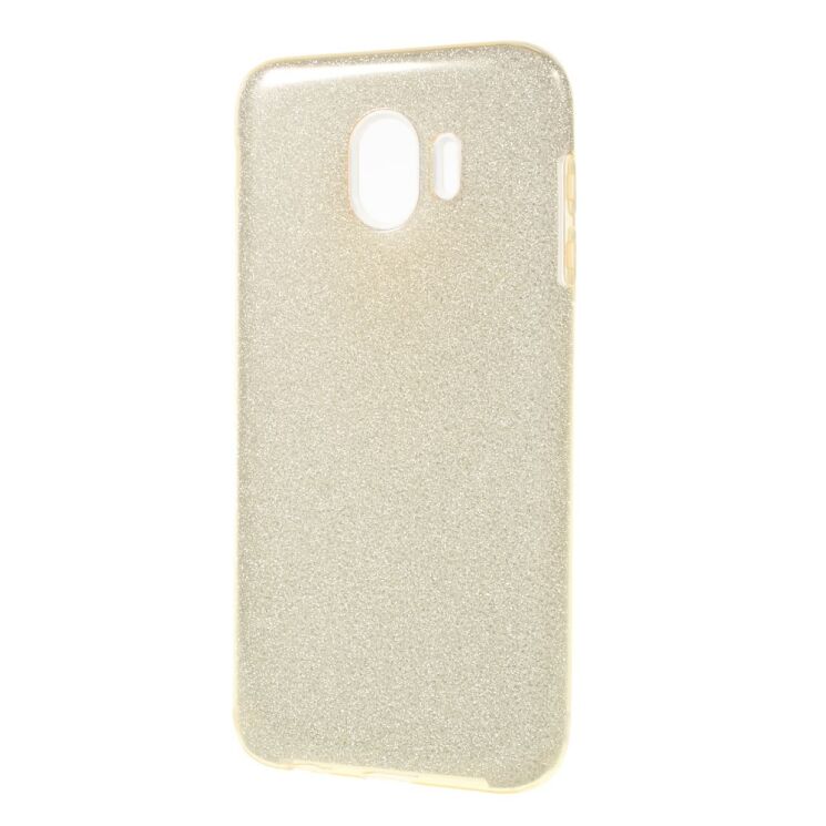 Силиконовый (TPU) чехол UniCase Glitter Cover для Samsung Galaxy J4 2018 (J400) - Gold: фото 2 из 4
