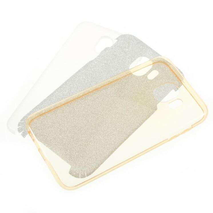 Силиконовый (TPU) чехол UniCase Glitter Cover для Samsung Galaxy J4 2018 (J400) - Gold: фото 4 из 4