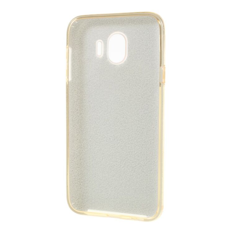 Силиконовый (TPU) чехол UniCase Glitter Cover для Samsung Galaxy J4 2018 (J400) - Gold: фото 3 из 4