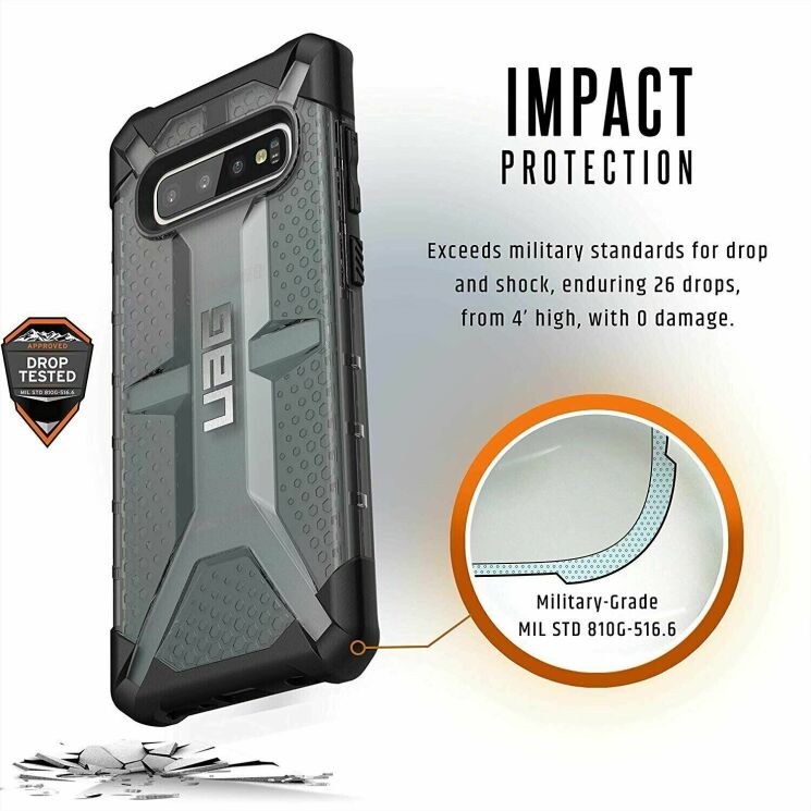 Ударопрочный чехол URBAN ARMOR GEAR Plasma для Samsung Galaxy S10 Plus (G975) 211353113131 - Ash: фото 5 з 7