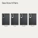 Ультратонкий чехол Pitaka Edge Case (FF) для Samsung Galaxy Fold 8 (FBWFOLD8) - Black / Grey (Twill) (424581B). Фото 6 из 12