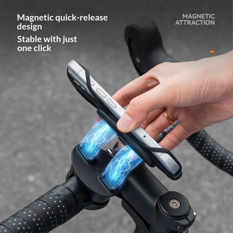 Велосипедный держатель ROCKBROS S55J-Z23 Magnetic Bicycle Holder - Black: фото 4 из 11