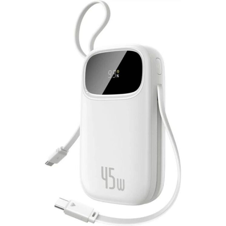 Внешний аккумулятор Baseus EnerFill FC31 45W (20000mAh) + кабель Type-C + Type-C (P10082105213-00) - White (995771W) Внешний аккумулятор Baseus EnerFill FC31 45W (20000mAh) + кабель Type-C + Type-C (P10082105213-00) - White: фото 1 из 13