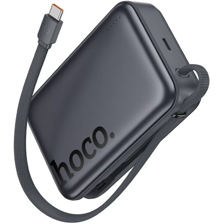 Зовнішній акумулятор Hoco Q44A PD45W (20000mAh) + кабель Type-C - Metal Gray: фото 4 з 9