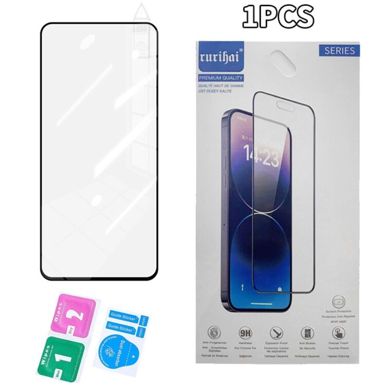 Захисне скло RURIHAI Clear Glass для Samsung Galaxy S24 FE (S721) - Black: фото 6 з 6