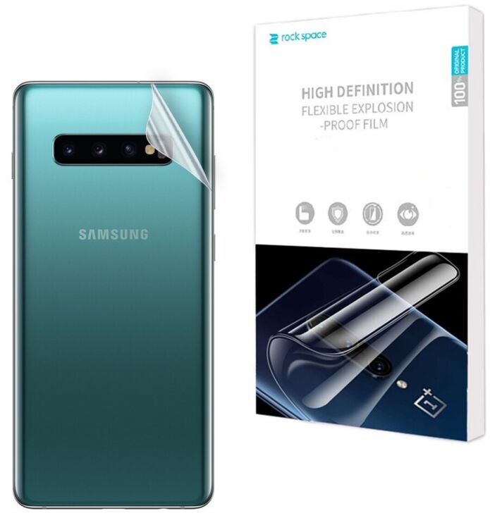 Захисна плівка на задню панель RockSpace Explosion-Proof SuperClear для Samsung Galaxy S10 Plus (G975): фото 1 з 10