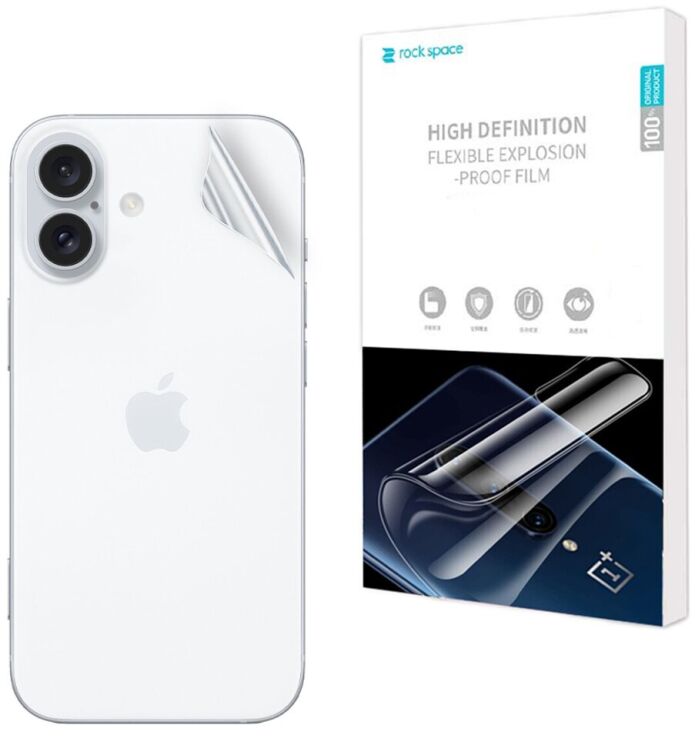 Захисна плівка на задню панель RockSpace SuperClear для Apple iPhone 16: фото 1 з 9