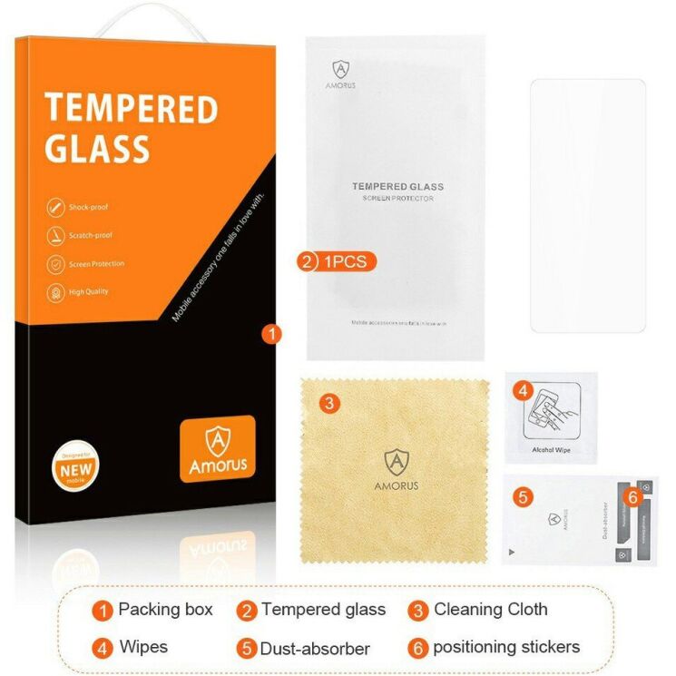 Защитное стекло AMORUS Ultra Clear для Motorola Moto G06 (401506) Защитное стекло AMORUS Ultra Clear для Motorola Moto G06: фото 8 из 9