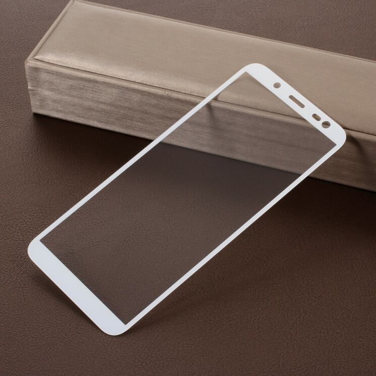 Защитное стекло Deexe Full Glue Coverage для Samsung Galaxy J6 2018 (J600) - White: фото 2 из 6
