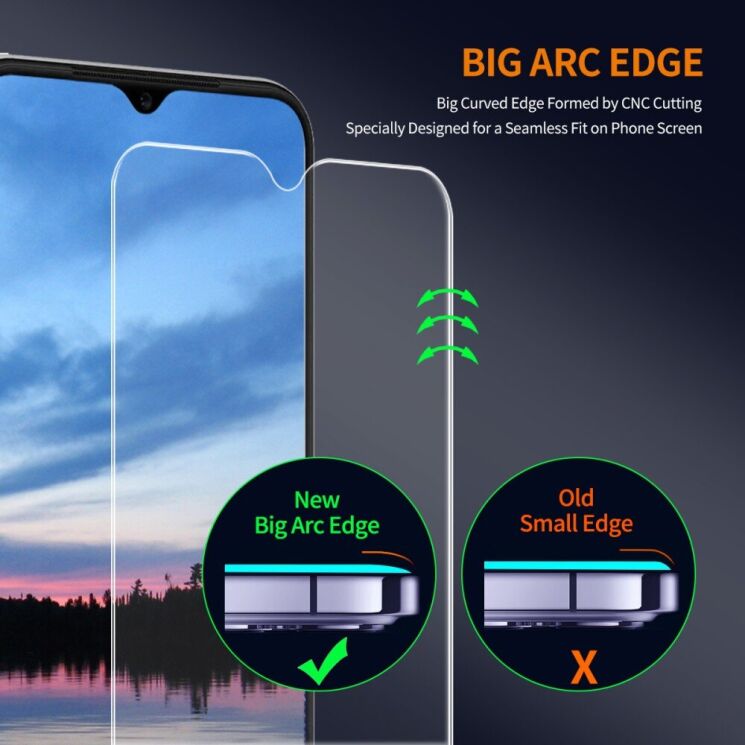 Защитное стекло ENKAY 0.26mm 9H для Honor X6a - Transparent: фото 4 из 6
