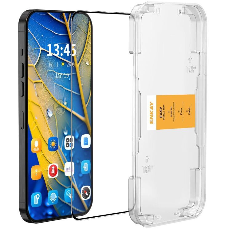 Захисне скло ENKAY Easy Install Full Glue для Xiaomi Poco F7: фото 1 з 9
