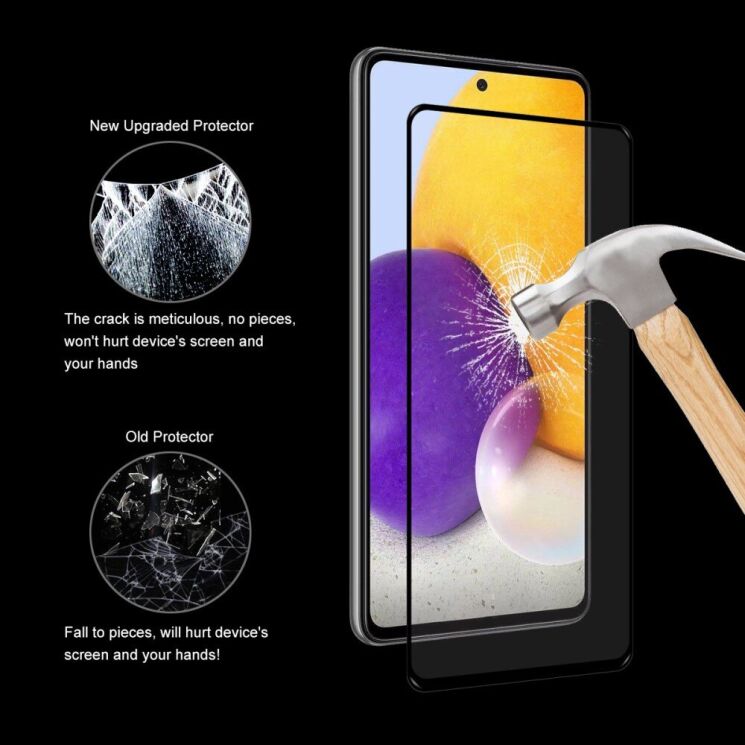 Захисне скло HAT PRINCE Full Glue Cover для Samsung Galaxy A73 - Black: фото 6 з 9