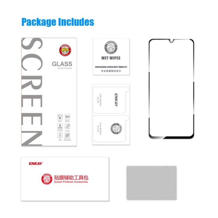 Защитное стекло HAT PRINCE Full Glue Cover для Xiaomi Redmi 12C - Black: фото 8 из 9