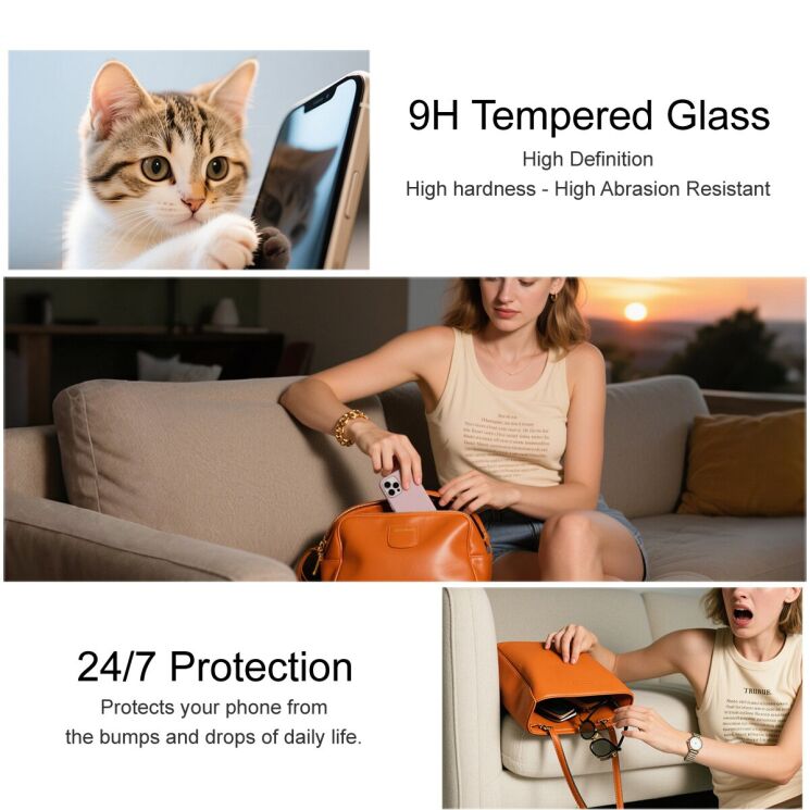 Захисне скло IMAK AR Anti Reflective Series для iPhone 17 Pro - Black: фото 7 з 9