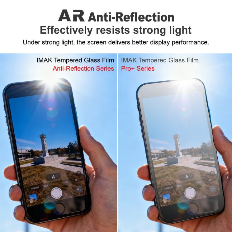 Захисне скло IMAK AR Anti Reflective Series для iPhone 17 Pro - Black: фото 4 з 9